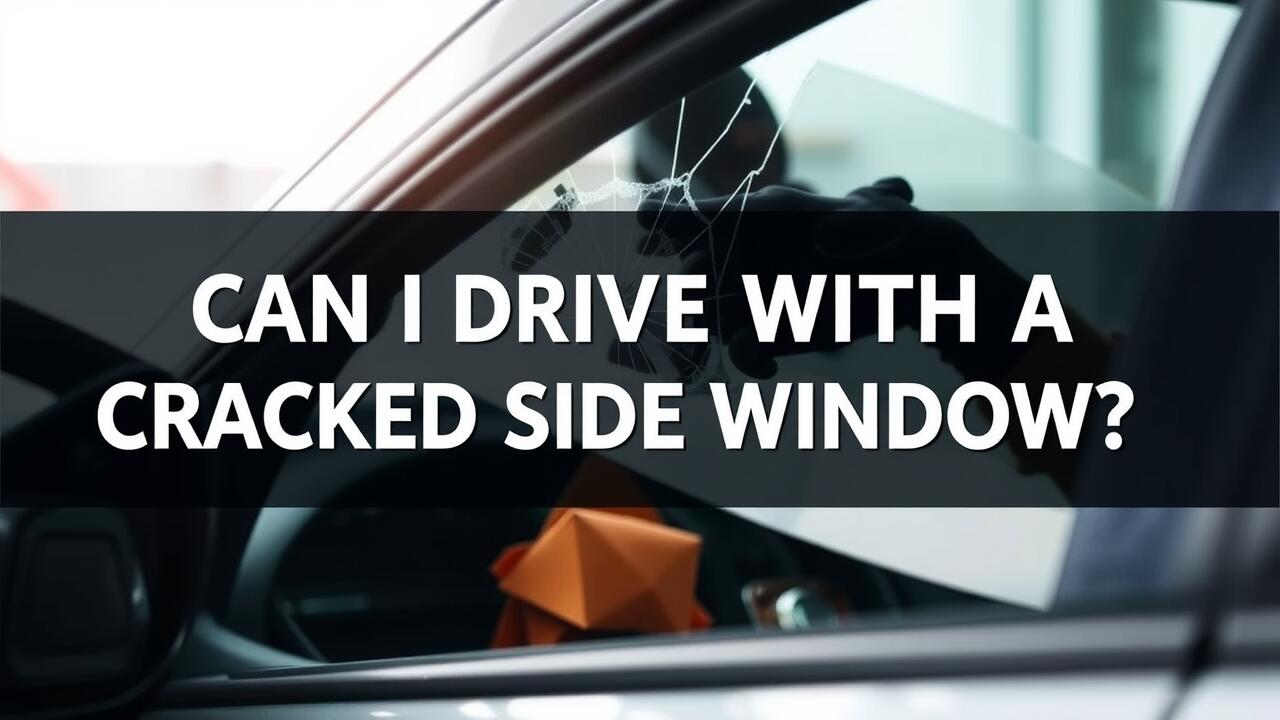 Can I drive with a cracked side window?