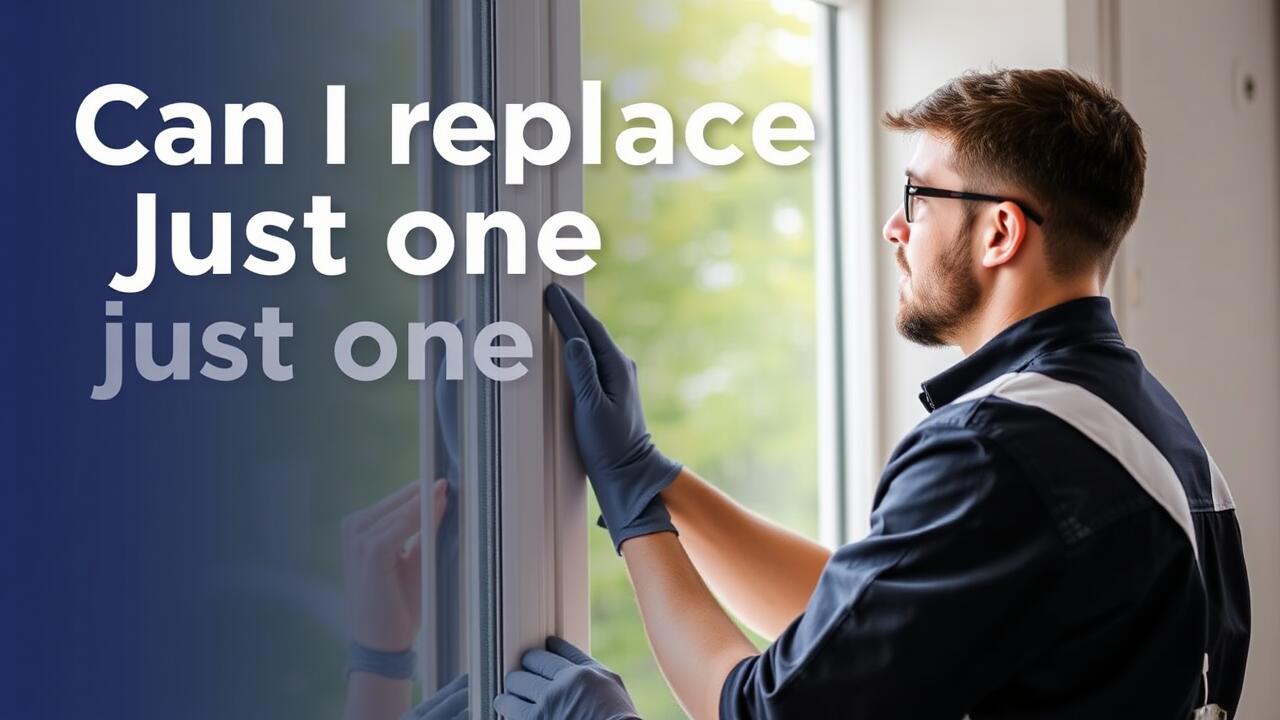 Can I replace just one window?