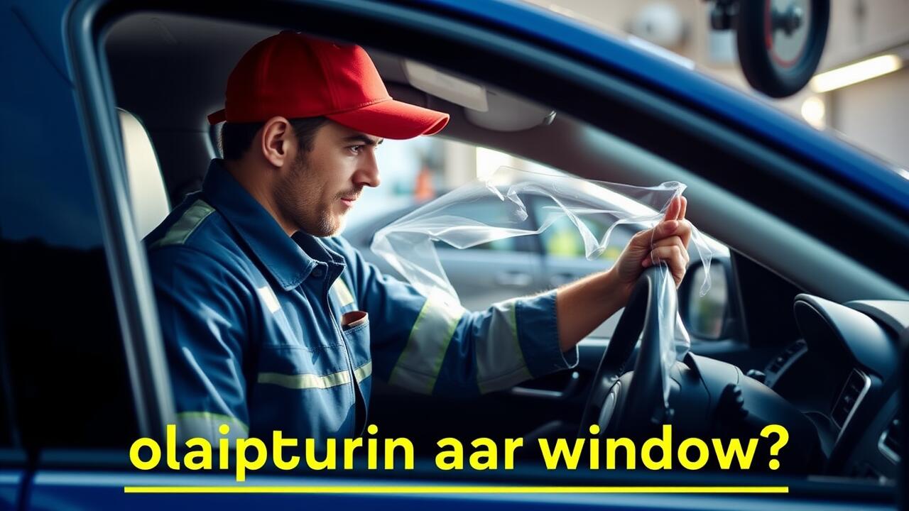 Can you put plastic on a car window?