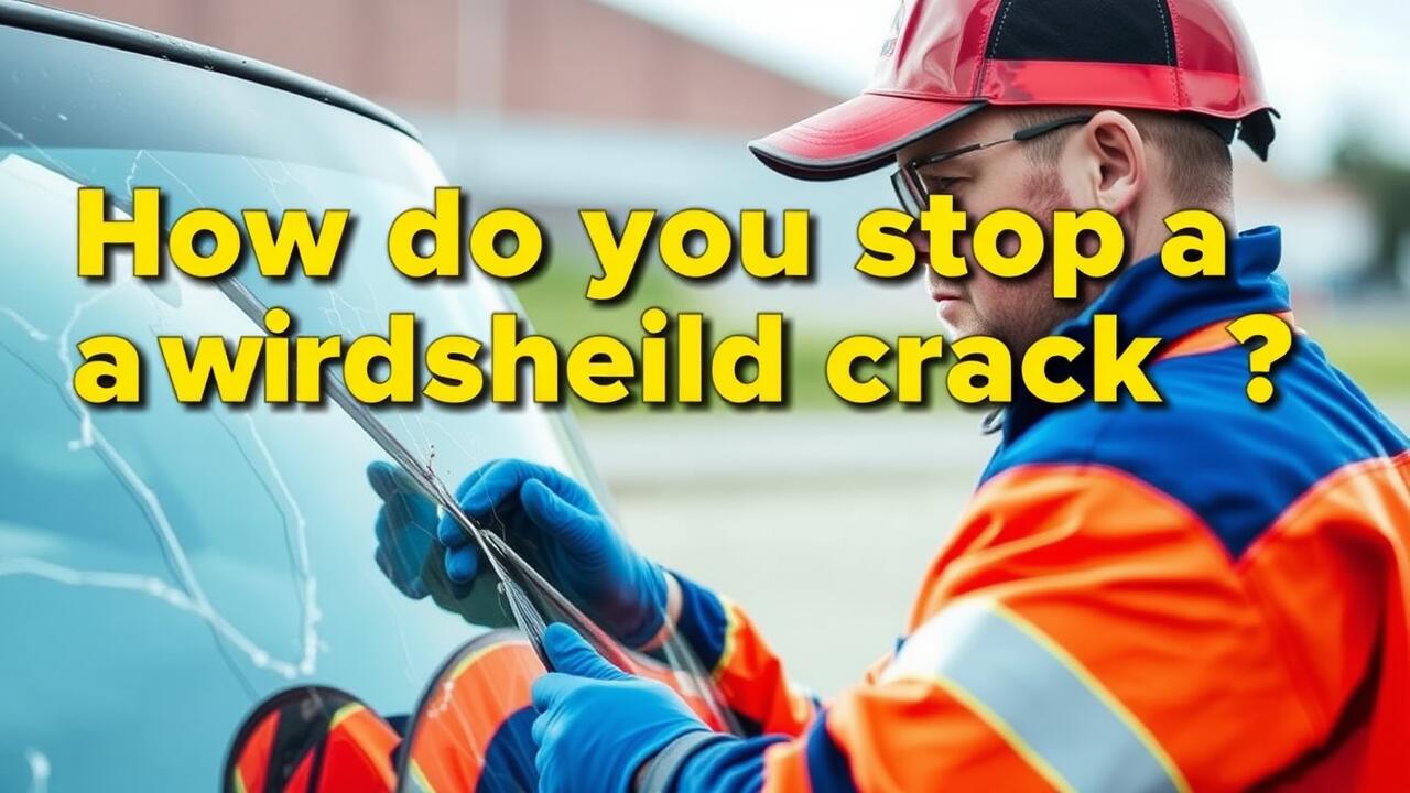 How do you stop a windscreen crack from spreading?