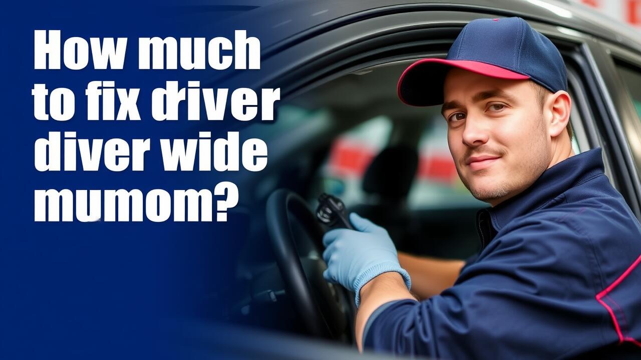 How much to fix driver side window motor?