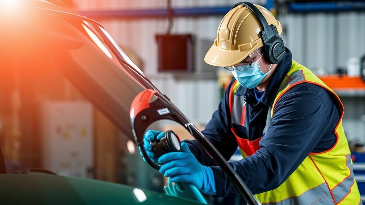 What materials are used in professional windscreen repairs?