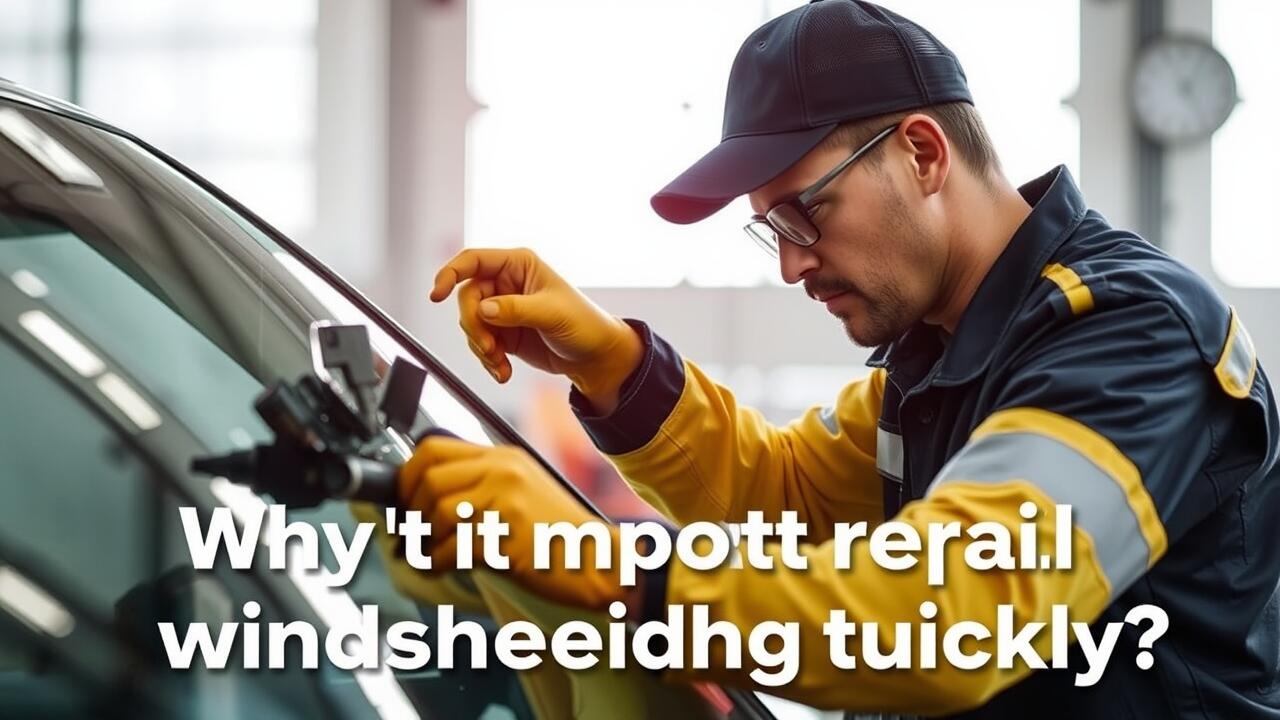 Why is it important to repair windscreen chips quickly?